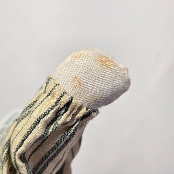 Vintage Christmas Ornament Bunny Rabbit Plush Hanging 1987 Judy Hoiland Portland - Picture 6 of 8